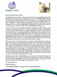 Tổng Gi&aacute;m Đốc Global Home - Ch&uacute;c mừng xu&acirc;n mới Mậu Tuất 2018